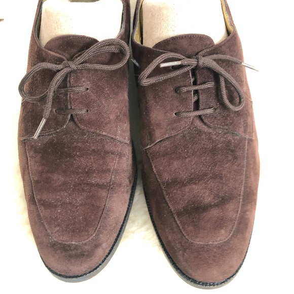 Vintage Joan & David Moccasins Suede Made In Italy Shoes Brown Size 7.5 M - Picture 2 of 10